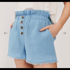 Something Navy paperbag shorts